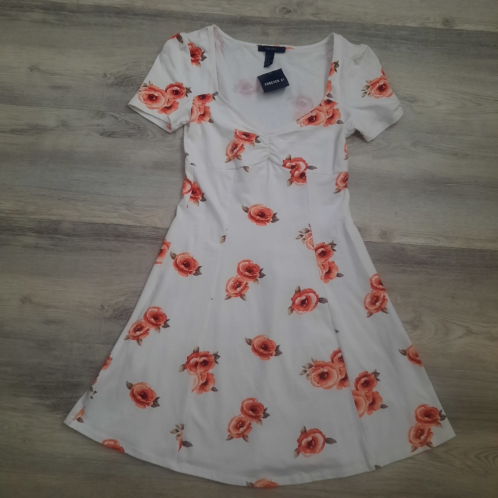 Forever 21 Floral Flare Dress